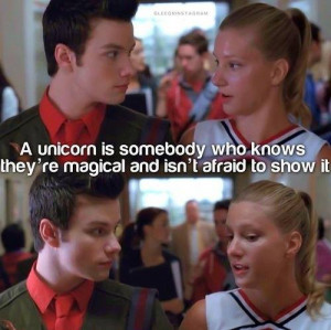 Glee Brittany Unicorn Quotes