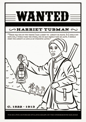 Harriet Tubman - Free Colouring Page, Links & Resources
