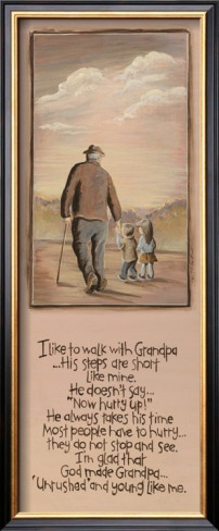 Grandpa (Papa) this brought a tear to my, so simple and beautiful