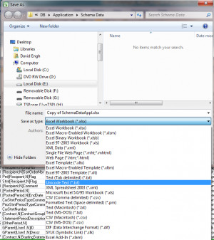 You'll get a Unicode file. UCS-2 Little Endian, specifically.