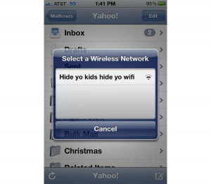 WiFi Wireless iPhone Bed Intruder Joke