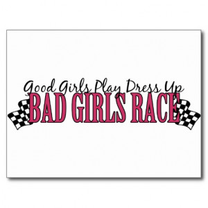 Bad Girls Race Post Cards