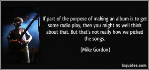 If part of the purpose of making an album is to get some radio play ...