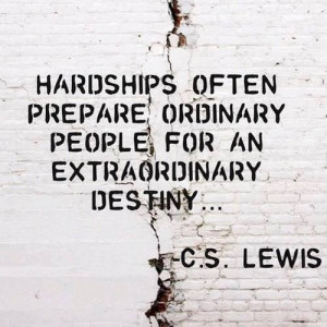 Lewis quote on hardships.