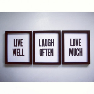 Good quotes to hang on the wall.