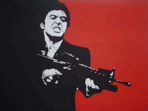 By the 80s, we have Scarface . A film which is as close to Greek myth ...