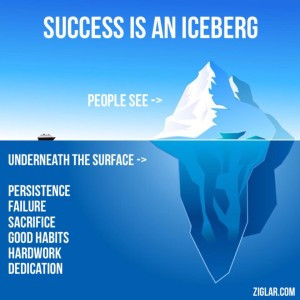 Success is an iceberg