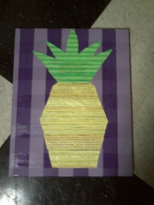 Psych Quotes pineapple canvas