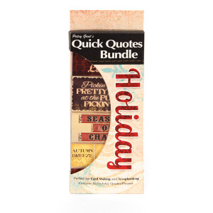 ... of Quotes and Phrases - Cardstock and Vellum Quote Strips - Holiday