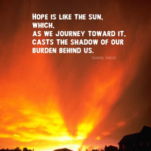 Motivational Quote about Hope by Samuel Smiles