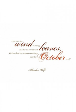 Happy October Quotes