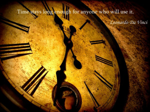 Leonardo Da Vinci quotations about time