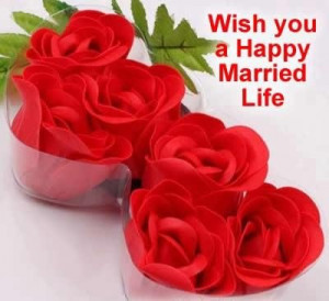 Happy married life wishes