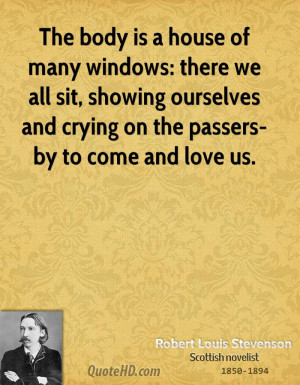 ... , showing ourselves and crying on the passers-by to come and love us