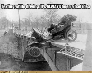 New Texting/Driving Laws in Texas-funny-pictures-history-texting-while ...