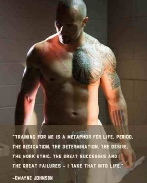Dwayne Johnson quote motivation gym