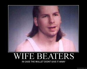 Wife Beater Demotivation Image