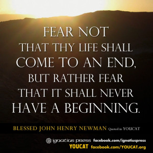 ... that it shall never have a beginning.