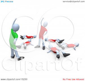 Aerobics Clip Art Royalty-free 3d sports clipart