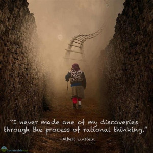 ... through the process of rational thinking.