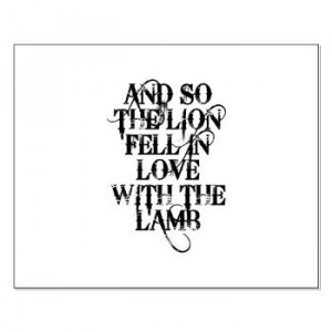LION AND LAMB Twilight Quote Small Poster | Gifts For A Geek | Geek T ...