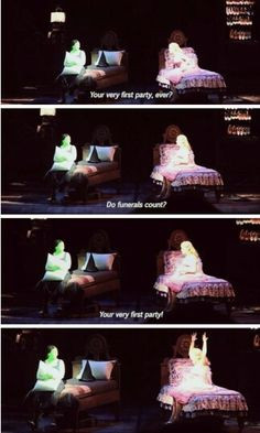 ... sure if this is Idina, but it's still Wicked and a pretty funny part