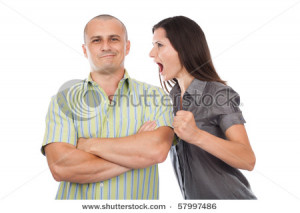 Picture Husband And Wife Having Fight The Yelling Her