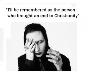 Marilyn Manson (Priest of the church of satan)