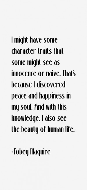 Return To All Tobey Maguire Quotes