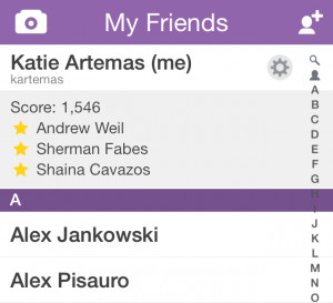 This is a screenshot of a fellow blogger Katie Artemas' Snapchat ...