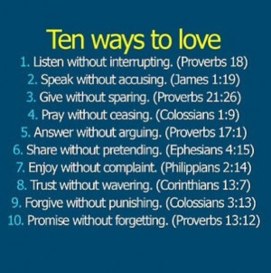 Ways to Love