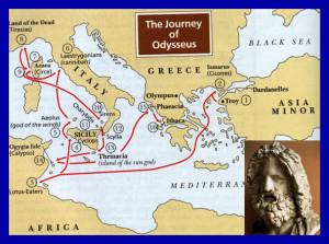 Map of Travel Odysseus 39 Journey