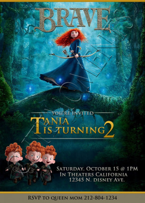 Disney Brave Merida Personalized Birthday Party