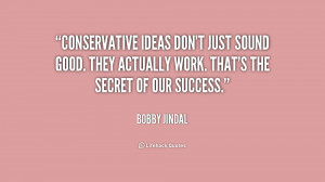Conservative ideas don't just sound good. They actually work. That's ...