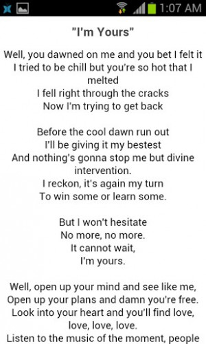 Best of Yelp: coyotes lyrics jason mraz azlyrics