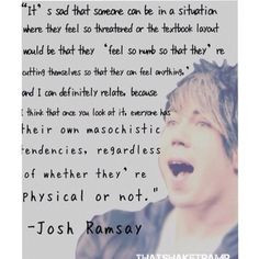 Josh Ramsay's words More