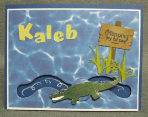 Alligator Birthday Card & More