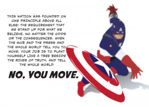 Captain America Quote Wallpaper by KlutzyDuck