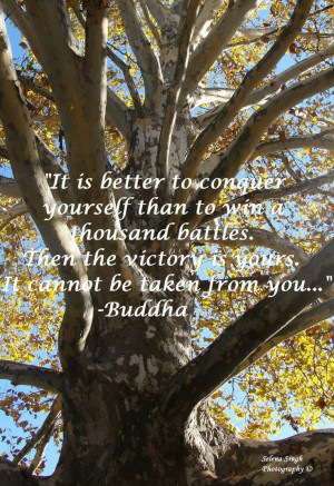 Buddha quote. Conquer yourself. Inspiration :: selenasingh.com #buddha ...