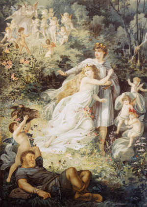... Depicting Lysander and Hermia from A Midsummer Night's Dream