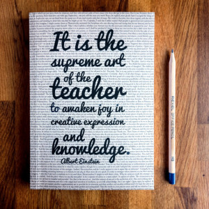 Teacher Gift Writing Journal Einstein Quote Graduation Gift