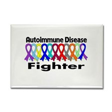 Autoimmune Disease Fighter Rectangle Magnet for