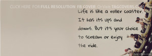 Roller Coaster Inspirational Quote Fb Cover 47