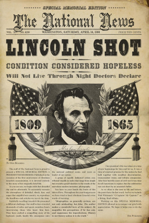 Abraham+lincoln+assassination+newspaper