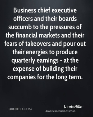 Business chief executive officers and their boards succumb to the ...