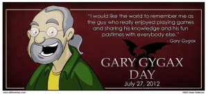 In recognition of Gary Gygax Day...