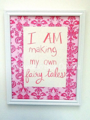 Princess Quote Art nursery girl's room fairy by BugabooBearDesigns, $ ...