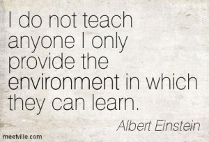 albert einstein fish quote | Albert Einstein : I do not teach anyone I ...