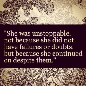 She was unstoppable