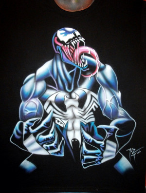 Playera Aerografia Venom Marvel